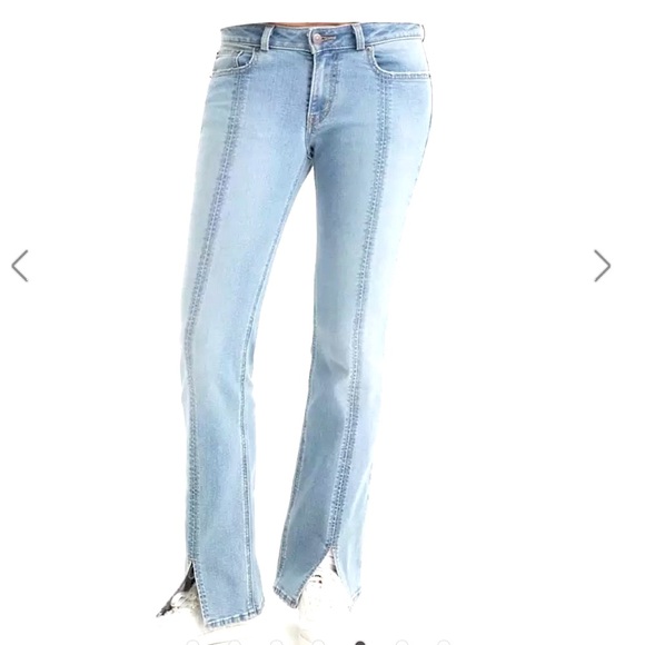 LEVI'S Superlow Bootcut Jeans Y2K, Seam Detailing, Medium Blue Wash, Women's 29 - Picture 5 of 8